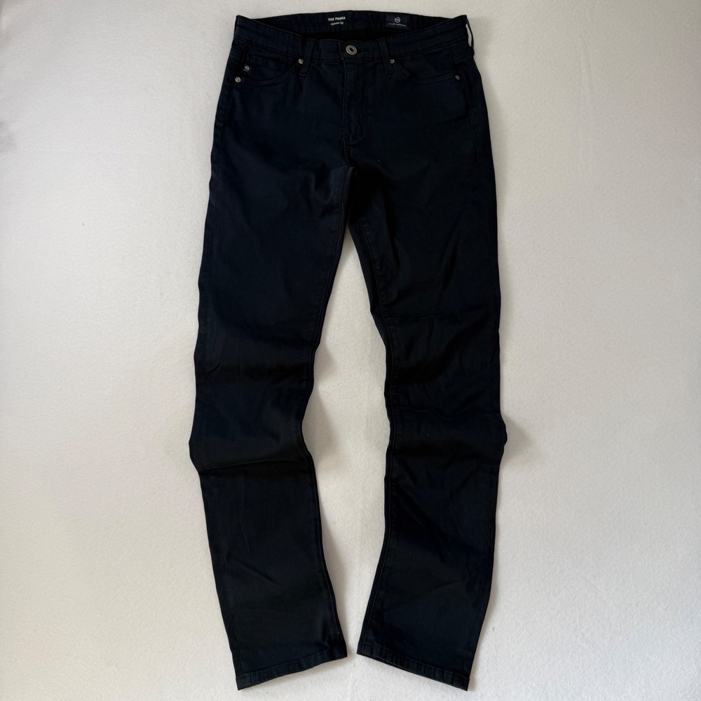 AG Adriano Goldschmied The Prima Cigarette Leg Jeans Black Size 26R LSS1434MNY